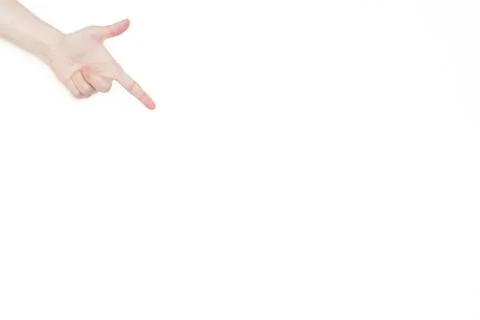 Pointing finger Stock Photos