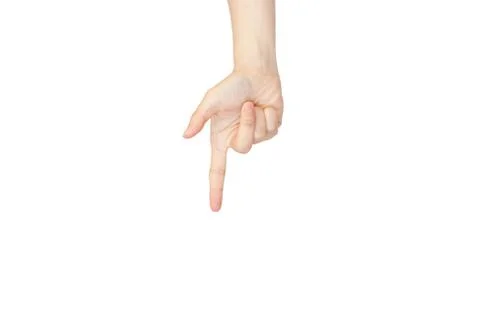 Pointing finger Stock Photos