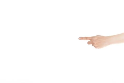 Pointing finger Stock Photos