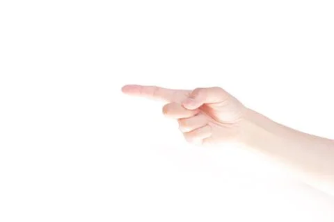 Pointing finger Stock Photos