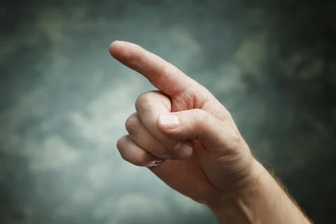 Pointing finger Stock Photos