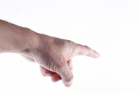 Pointing the Finger. Stock Photos