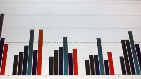 Pointing the graph diagram report Vídeo Stock 59155181