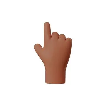 Pointing hand gesture 3D vector illustration Stock Illustration