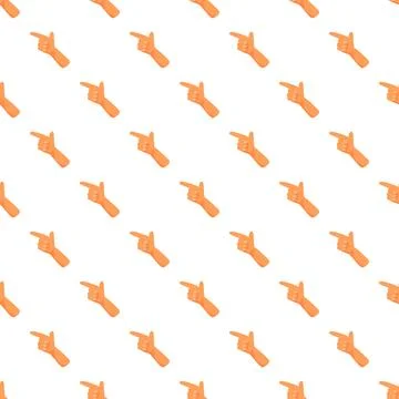 Pointing hand gesture pattern indicating direction or choice Stock Illustration