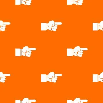 Pointing hand gesture pattern seamless Stock Illustration