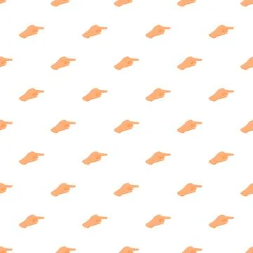 Pointing hand gesture seamless pattern background Stock Illustration