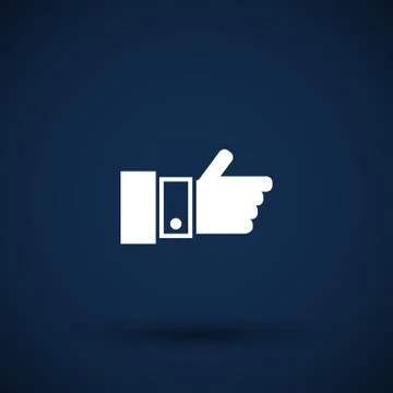 Pointing hand icon vector finger pointer touch Stock Illustration