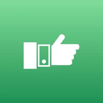Pointing hand icon vector hand  finger pointer touch Illustrazione stock
