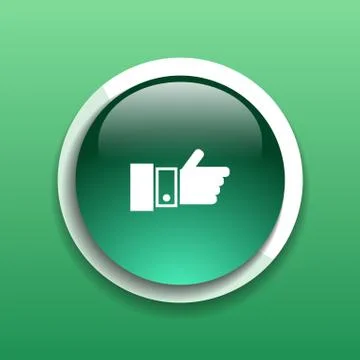 Pointing hand icon vector hand  finger pointer touch Stock Illustration