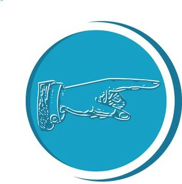 Pointing hand Stock Illustration