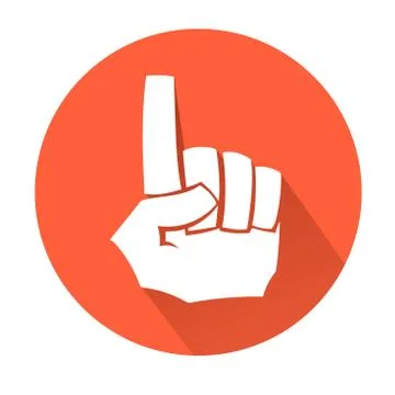 Pointing hand Stock-Illustration