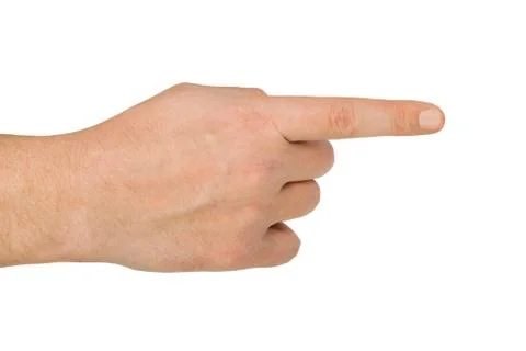 Pointing hand 스톡 사진
