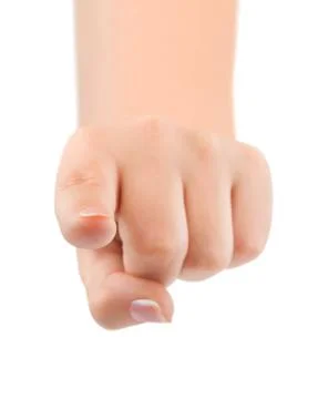Pointing hand Foto stock