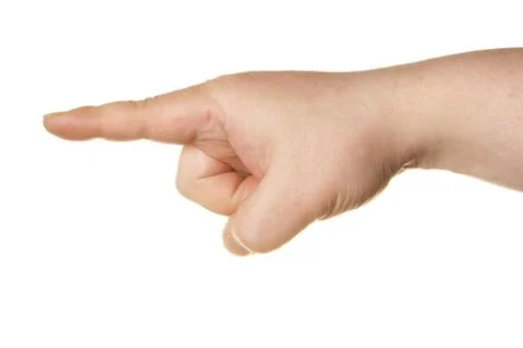 Pointing hand Stock Photos