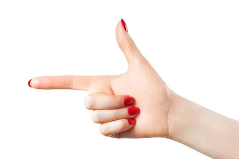 Pointing hand Stock Photos