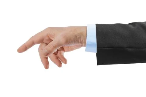 Pointing hand Stock Photos