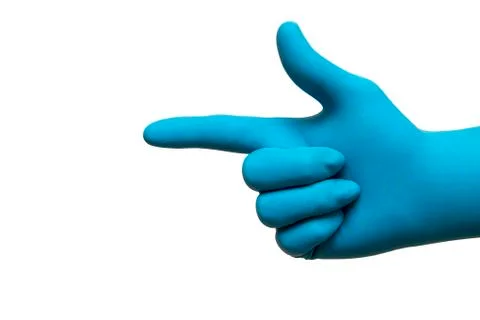 Pointing hand. Stock Photos
