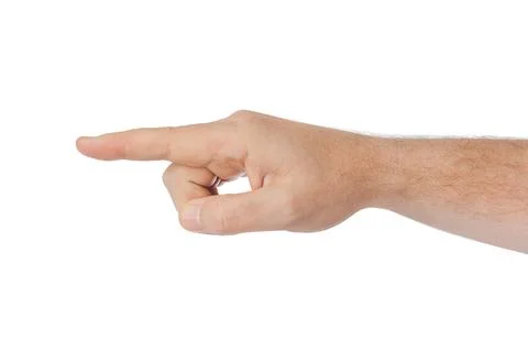 Pointing hand Stock Photos