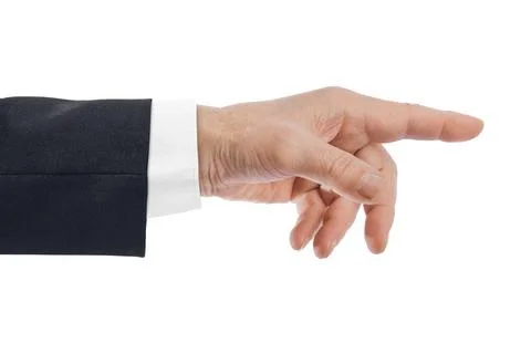 Pointing hand Pointing hand isolated on white background Copyright: xZoona... Stock Photos