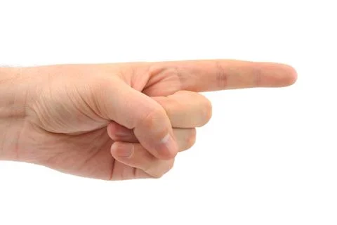 Pointing hand Pointing hand isolated on white background Copyright: xZoona... Foto stock
