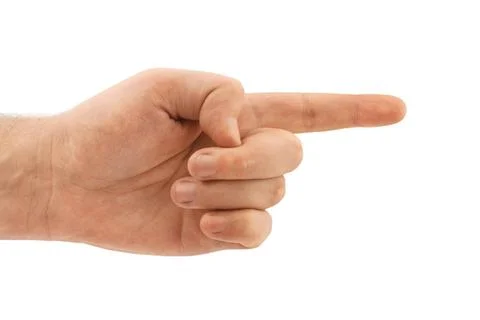Pointing hand Pointing hand - isolated on white background Copyright: xZoo... Stock Photos