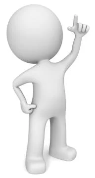 Pointing Up. Stock Illustration