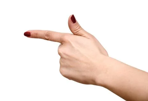Pointing index finger  Stock Photos