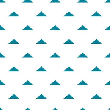 Pointing mountain pattern seamless Stock Illustration