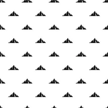 Pointing mountain pattern seamless vector Stock Illustration