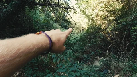 Pointing at nature 動画素材 128858879