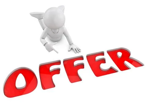 Pointing offer Stock Illustration