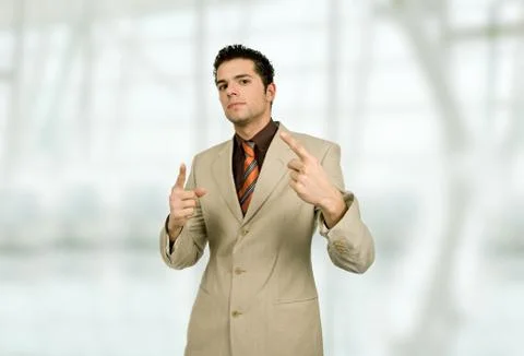 Pointing up Foto stock