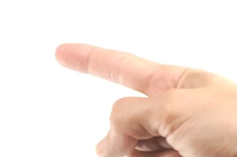 Pointing right hand Stock Photos