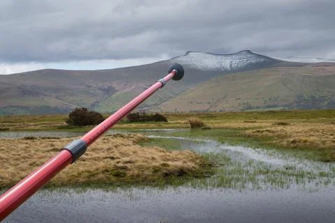 Pointing to the top Foto stock