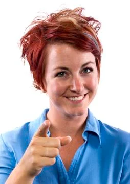 Pointing at viewer Stock Photos