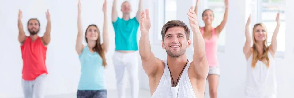 Pointing the way to the correct exercise Stock Photos
