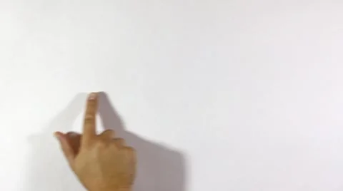 Pointing at a white  paper Stock Footage 8602408