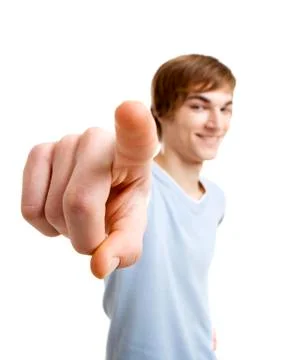 Pointing to you Stock Photos