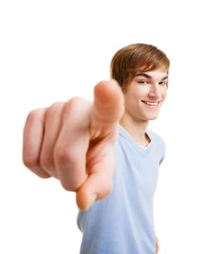 Pointing to you Stock Photos