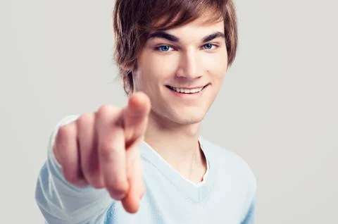 Pointing to you Stock Photos