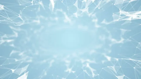 The points, lines and triangles connected together are drawn to the center of Stock Footage 87528711
