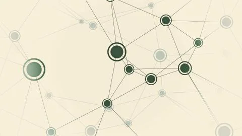 Points of network. Conceptual illustration Stock Illustration