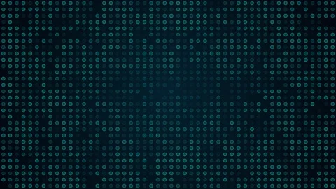 Points or dots in blue color over dark background. Tech abstract background Stock Footage 246007390
