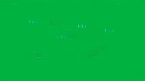 Points popping, HUD growing, panels moving, waves pulsing, scanning, showing Stock Footage 333972286