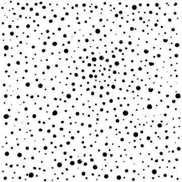 Points. Vector seamless background. Monochrome abstract geometric ornament. Hand Illustrazione stock