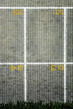 Points of view over a parking Stock Photos
