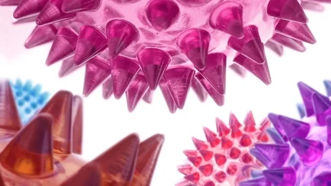 Pointy Balls Colours Stock Footage 98679635