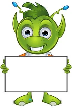 Pointy Eared Alien character Stock Illustration