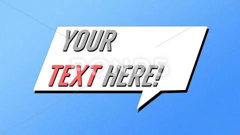 Pointy Speech Bubble Template PSD Template
